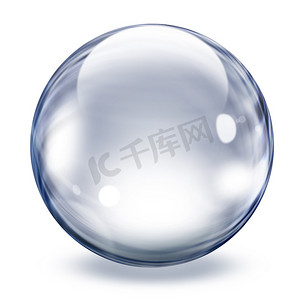 透明的玻璃球体