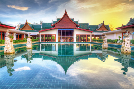 在泰国东方风格建筑
