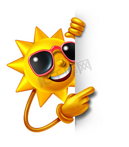 ήλιο διασκέδαση με κενό σημάδι太阳有趣的空白符号