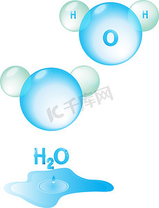 分子摄影照片_水分子