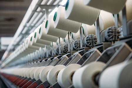 棉线工厂生产线.