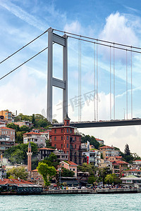 特殊摄影照片_伊斯坦布尔大桥的特殊景观.