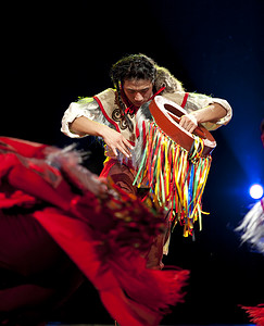 舞蹈颁奖摄影照片_中国羌族民族舞蹈