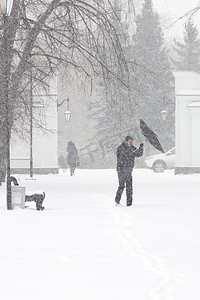 城市的恶劣天气: 冬季下大雪和暴风雪, 垂直