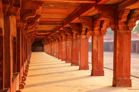 降低在法塔赫布尔西格里，印度北方邦的 Haramsara。法塔赫布尔西格里是的印度莫卧儿王朝建筑保存完好的最好例子之一.