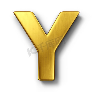 黄金中的字母 y