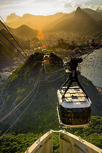 Overhead cable car