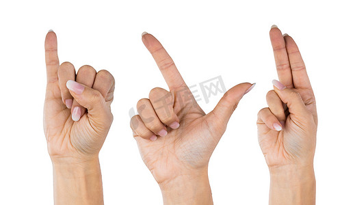 Woman Hands Showing I Love You Using Sign Language