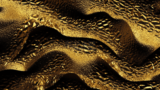 黑金色纹理背景图片_一个黑金色的背景，上面有金色的涡旋。