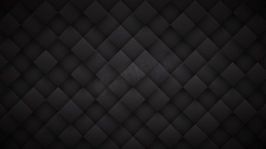 深灰色3D Rhombus块网格高科技黑色背景