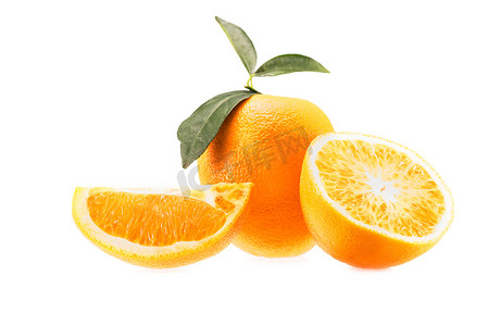 橘子摄影照片_新鲜多汁的橙子