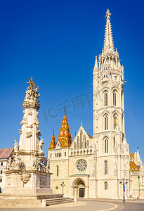 摄影照片_匈牙利布达佩斯布达城堡区马来教堂