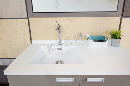 Brand new modern white sink 