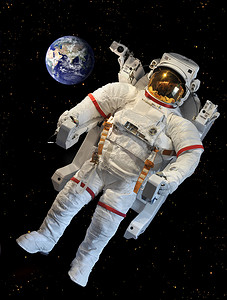 宇航员的宇航服 (Nasa 提供的这张图片的元素))