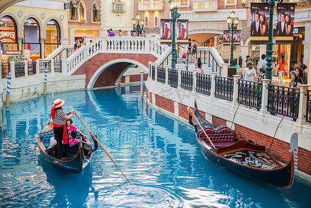MACAU, CHINA , MAY 22th 2014, The Venetian Hotel, Macao , The famous shopping mall, luxury hotel and the largest casino in the world