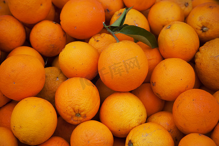 市场上无穷无尽的橙子