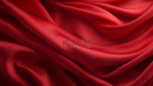 红色丝绸质感纹理背景1