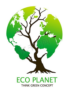 绿色环保生态地球摄影照片_环保绿色环保概念