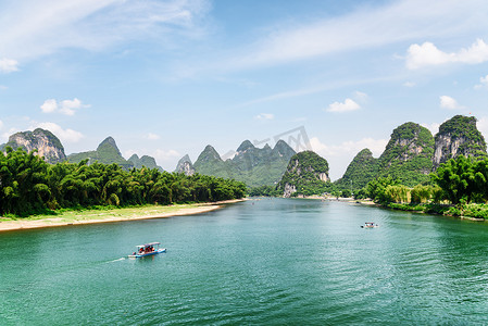 阳朔山摄影照片_中国碧水漓江美景