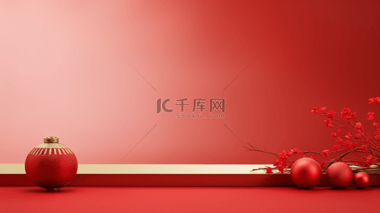 结婚喜庆中国风背景图片_红色传统古典春节喜庆背景1