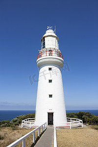 奥特曼相信光摄影照片_奥特威角灯塔、 海角奥特、 大海洋路，维多利亚澳大利亚