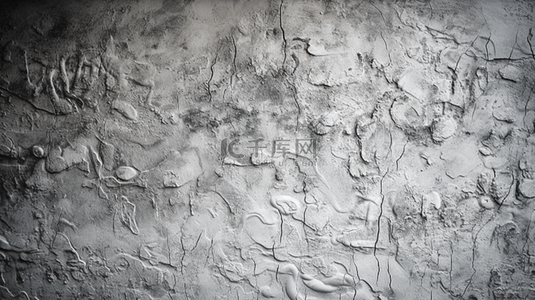 混凝土纹理背景图片_具体墙，露出白色混凝土纹理和裂纹细节。