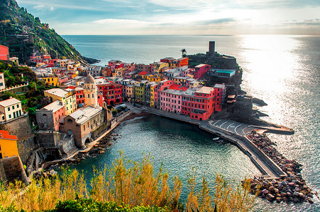 vernazza 鸟瞰图