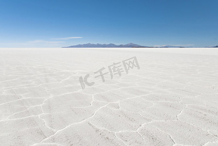 在玻利维亚盐沙漠.