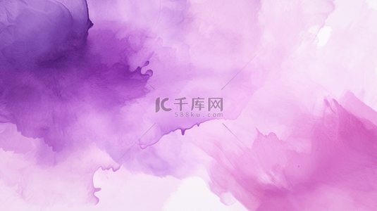 水彩背景，粉紫色柔和的色彩在画布纸质地上，呈现抽象插画。