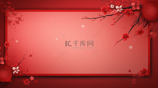红色喜庆促销新年背景图片_中国风喜庆春节电商背景12