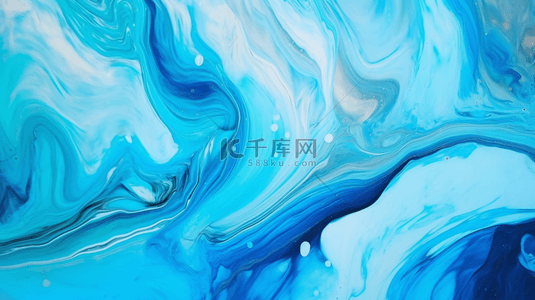 颜料蓝色背景图片_水墨大理石颜料质地背景液体画抽象质地饱和色混合壁纸