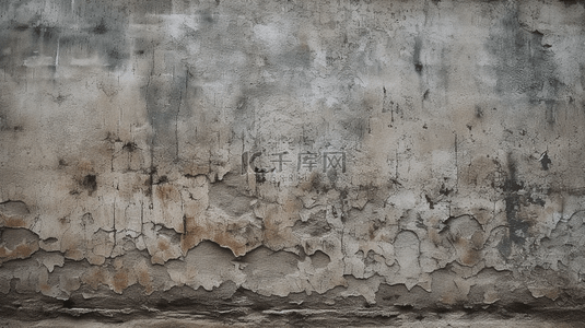 灰墙壁背景图片_一种自然水泥或石材老旧质地的破旧白色背景，像复古的墙壁，具有油漆脱落、材料或建筑方面的质感。