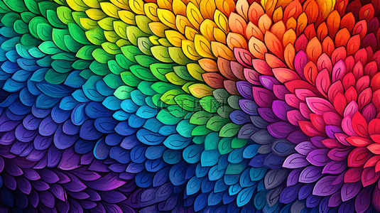 彩虹几何背景图片_手绘彩虹闪光背景。