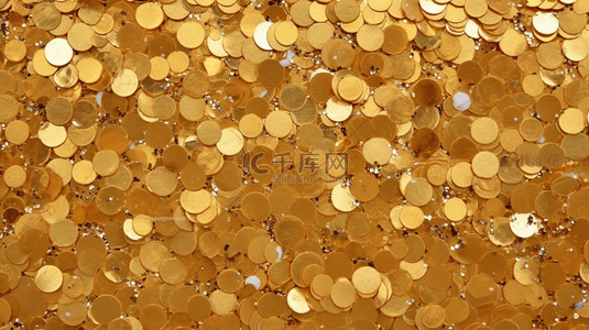 金色金箔片背景图片_闪亮的金箔无缝图案，明亮的金属背景纹理，光滑的闪光表面。