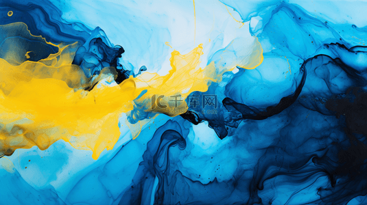 油彩蓝色背景图片_抽象的粉彩油画质地背景。
