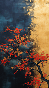 红金配色背景图片_新中国风新年红金抽象质感背景13