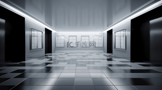 现代化地板背景图片_奢华的白色抽象建筑极简背景，现代化展厅现代化。