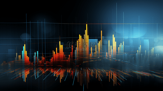 柱状分析图背景图片_金融理财数据趋势分析背景12