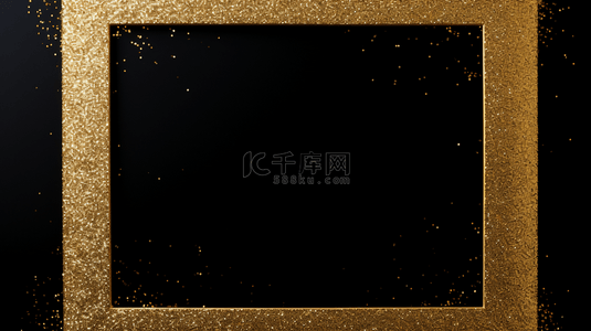 金属金色边框背景图片_金色和黑色装饰背景，带有金属金色框架