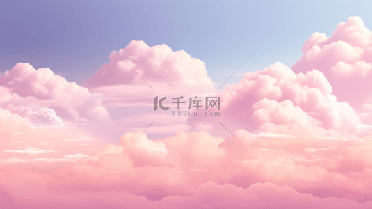 日落的天空背景图片_梦幻粉紫色平静的天空背景