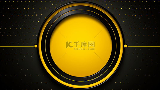 平面设计的背景背景图片_黄金和黑色的背景，中央有一圆形。