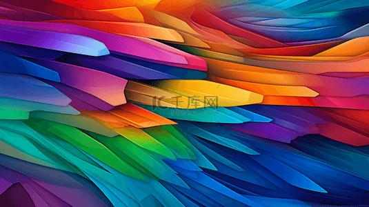 炫酷壁纸背景图片_色彩斑斓的水彩背景，抽象风格。