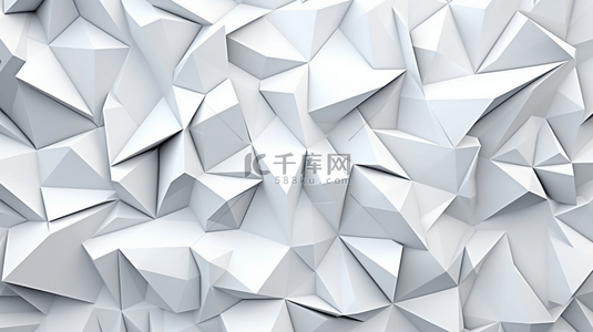 抽象的白色三角形图形背景。