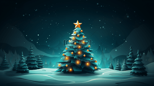 光轨圣诞树概念