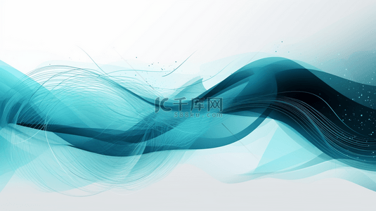 页脚背景图片_抽象优雅的波浪式横幅。