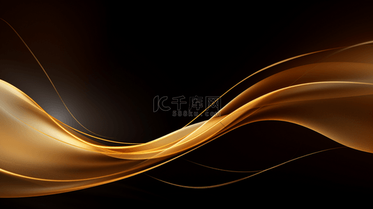金波点背景图片_豪华波浪状金色线条背景，闪闪发光的亮粉点。