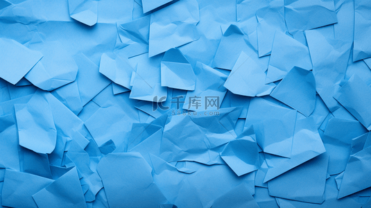 几何纸张背景图片_带有可复制空间的蓝色系纸张集合
