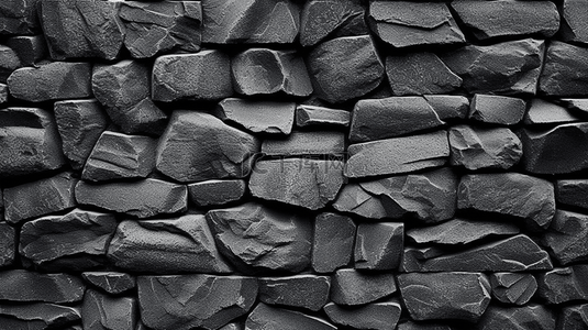 灰色砖墙背景图片_背景图案，自然黑板板岩背景。