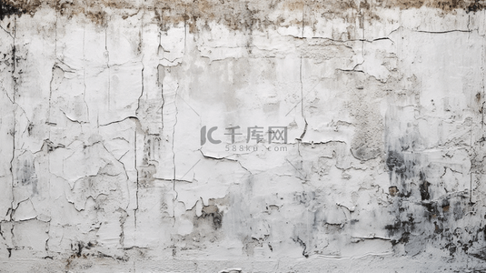 自然水泥或石头老纹理的肮脏白色背景，作为复古图案墙的概念性墙面。