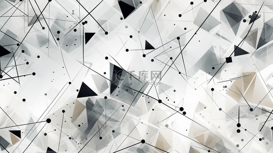 几何墙纸背景背景图片_这是一份抽象的白灰渐变几何形状未来科技背景。